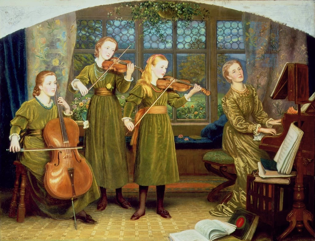 Il quartetto domestico, la signora Vernon Lushington e i sui figli, 1883